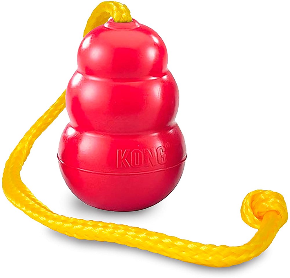 KONG CLASSIC WITH ROPE MEDIUM