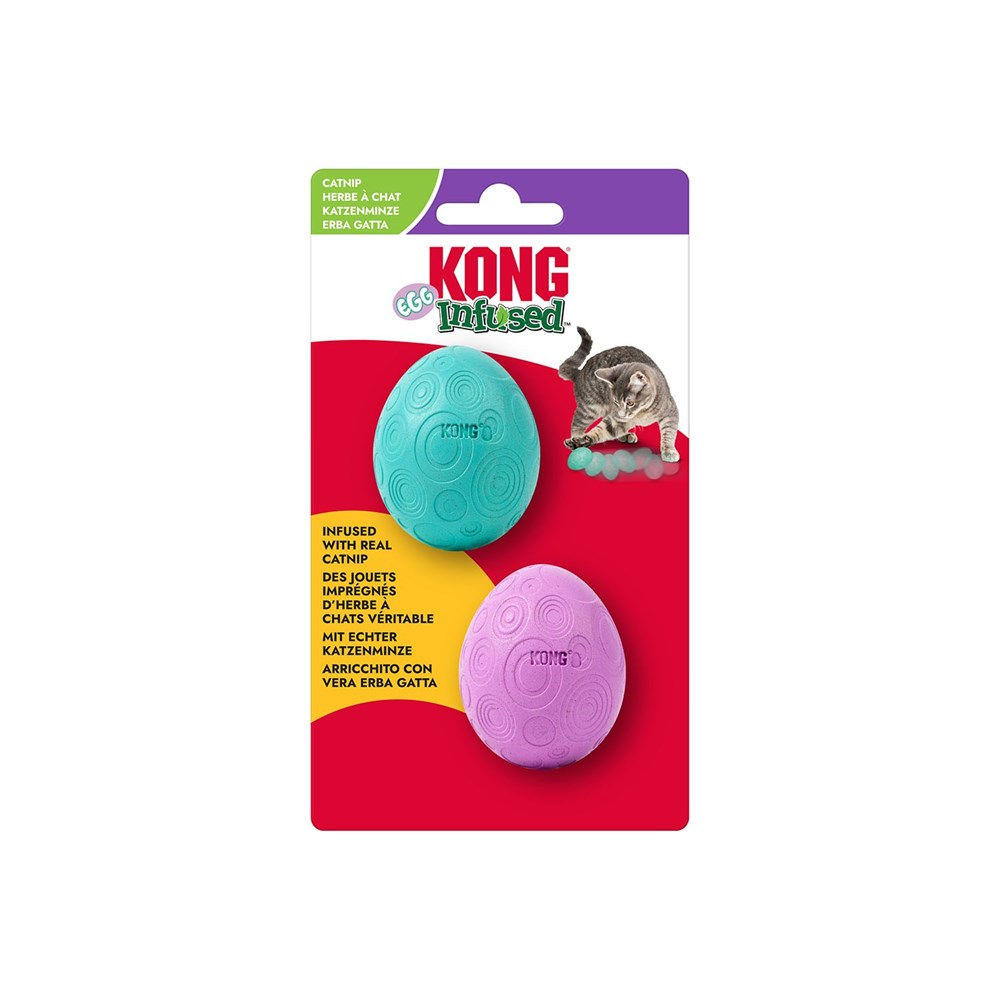 KONG Cat Infused Catnip Egg - 2 Pack