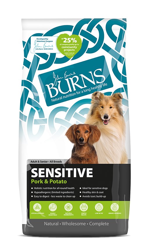 Burns Dog Sensitive with Pork & Potato 2kg - 12kg
