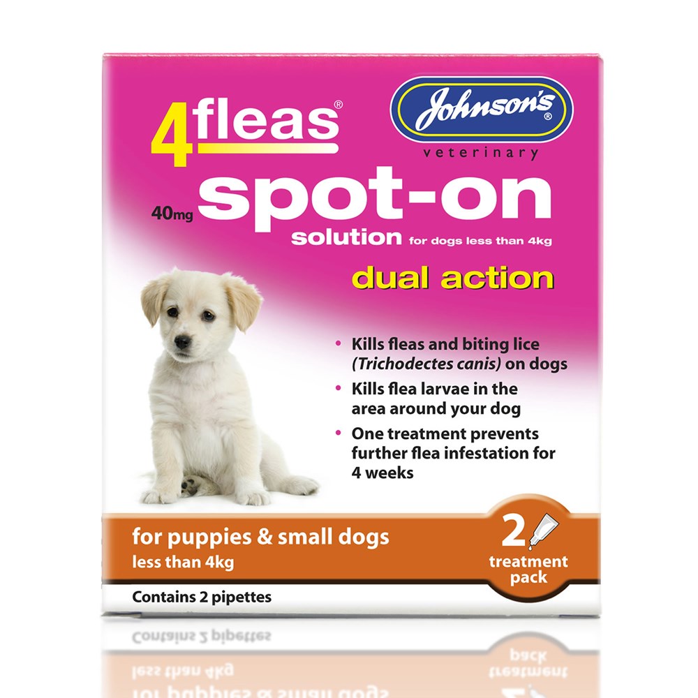 Johnsons 4 Fleas Spot On Dual Action Puppy