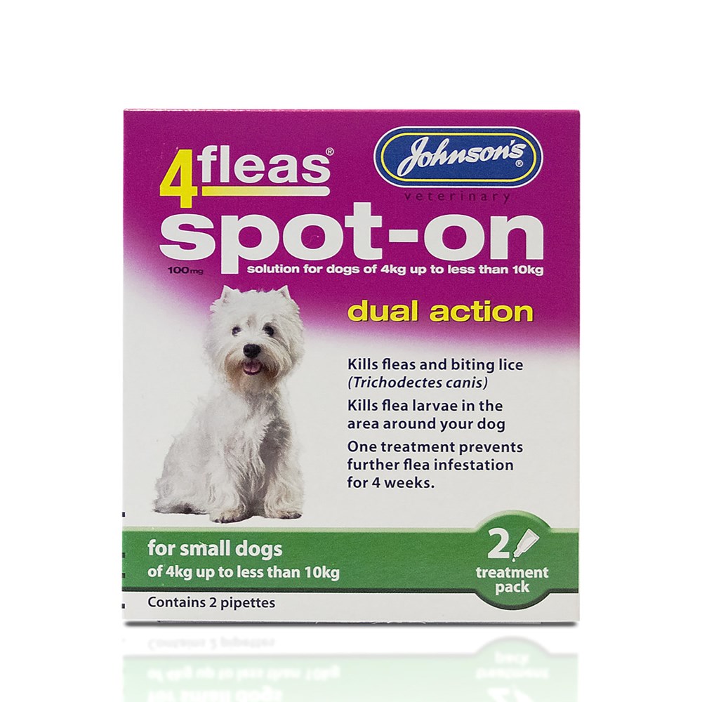 Johnsons 4 Fleas Spot On Dual Action Small Dogs