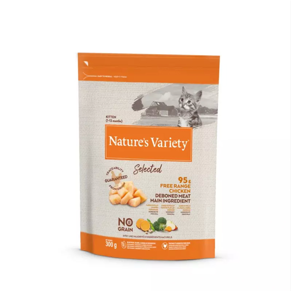 Nature's Variety Selected Dry Kitten Free Range Chicken 300g
