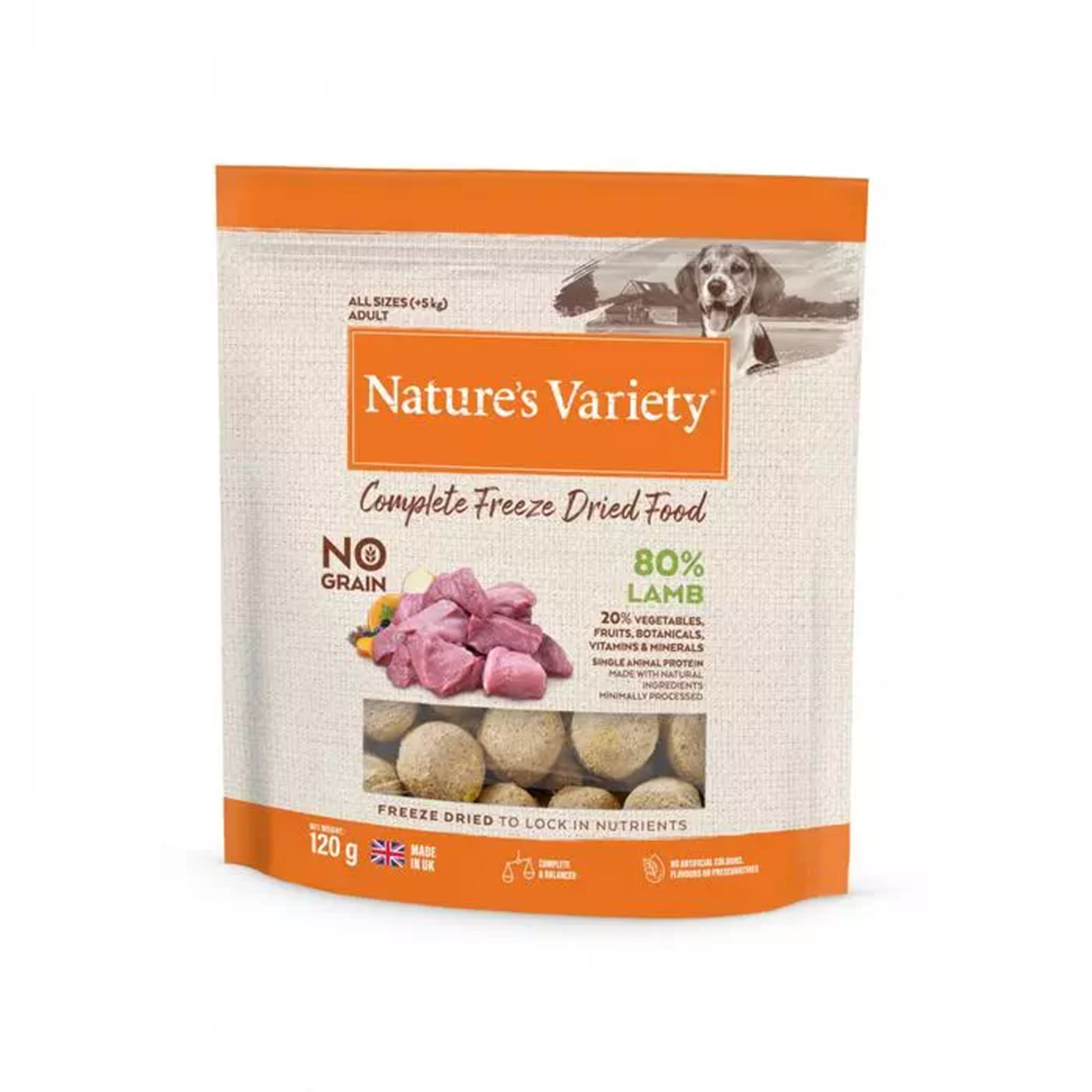 Nature's Variety Complete Freeze Dried Food Dog Lamb 120g