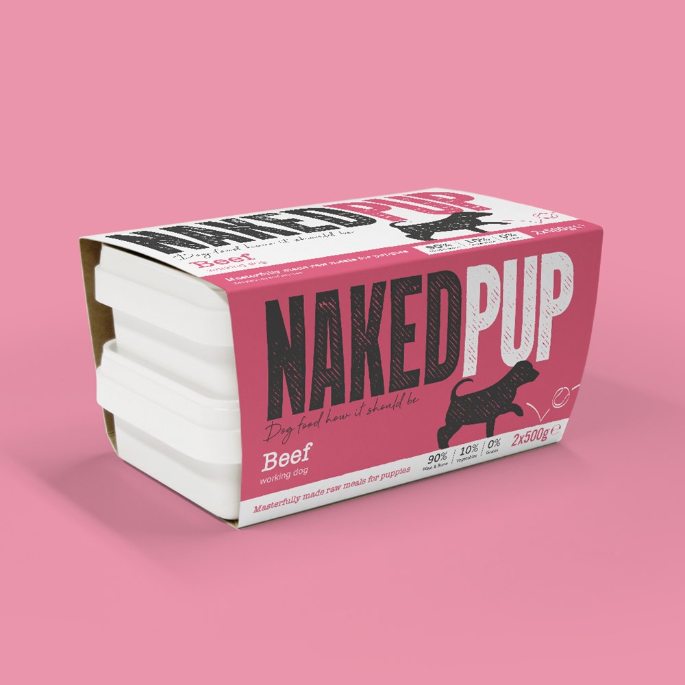 NAKED PUP PURE BEEF 2 X 500G