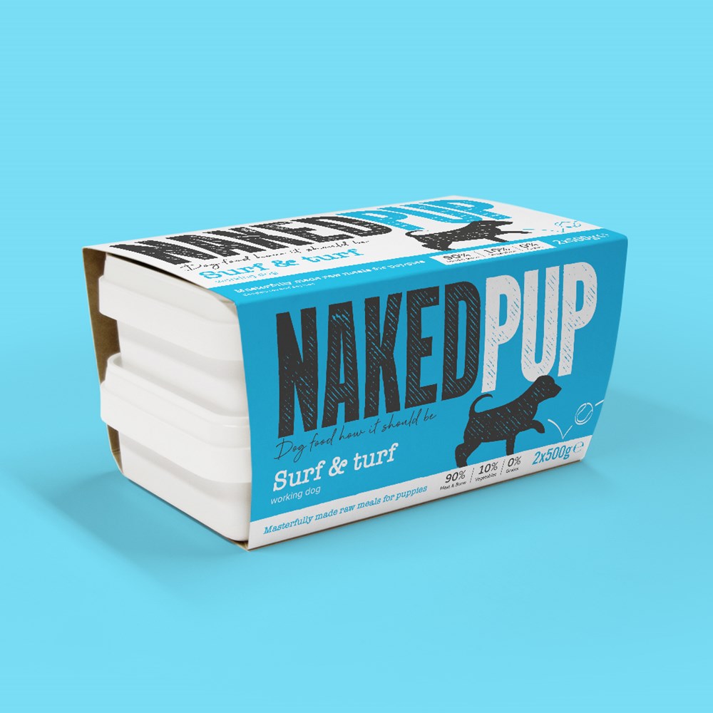 NAKED PUP PURE SURF & TURF 2 X 500G