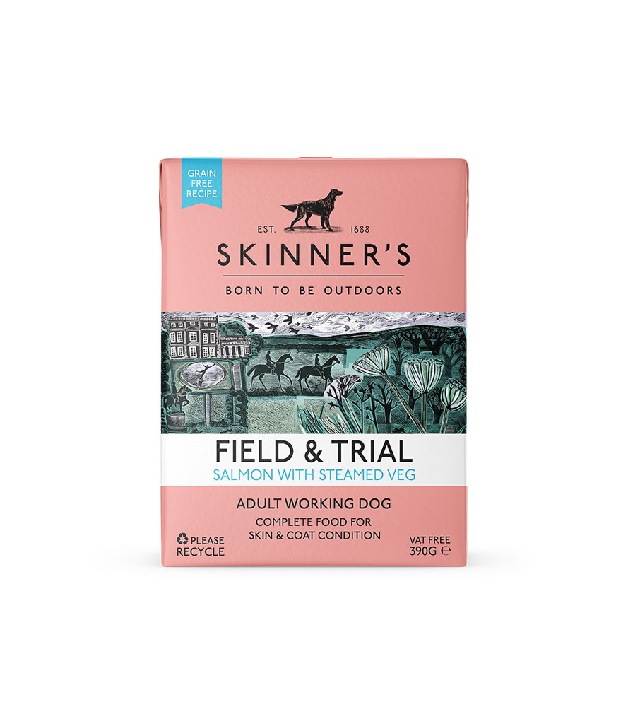 Skinners Field & Trial Dog Salmon With Steamed Vegetables 390g