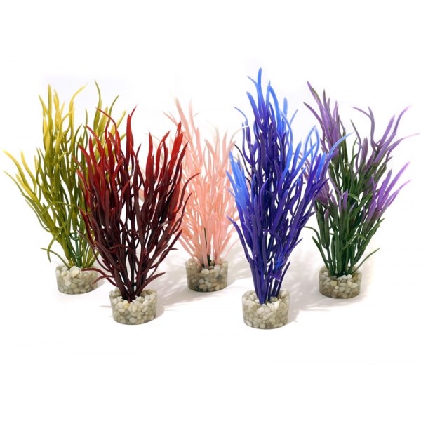 Aquarium Plants Coloured Sea Grass 16cm