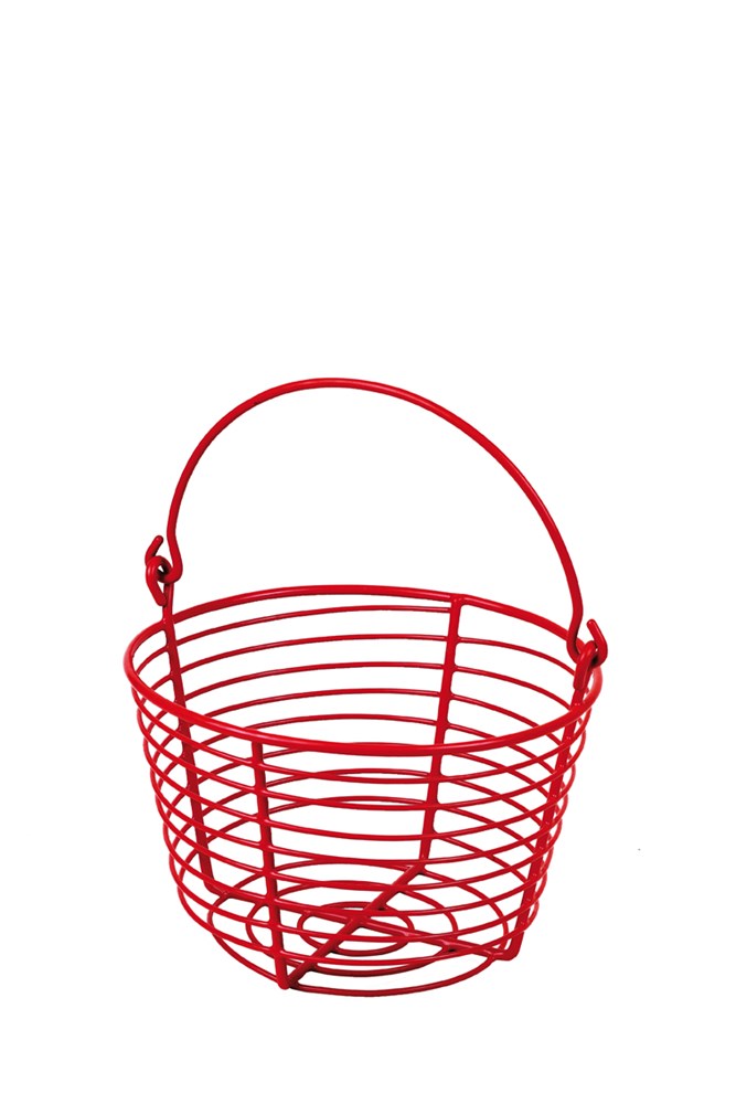 GAUN Plastic Coated Wire Egg Basket with Handle