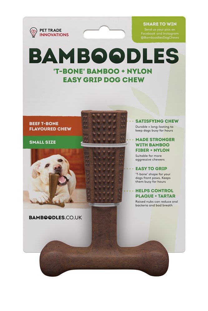 Bamboodles T Bone Small Beef 4"