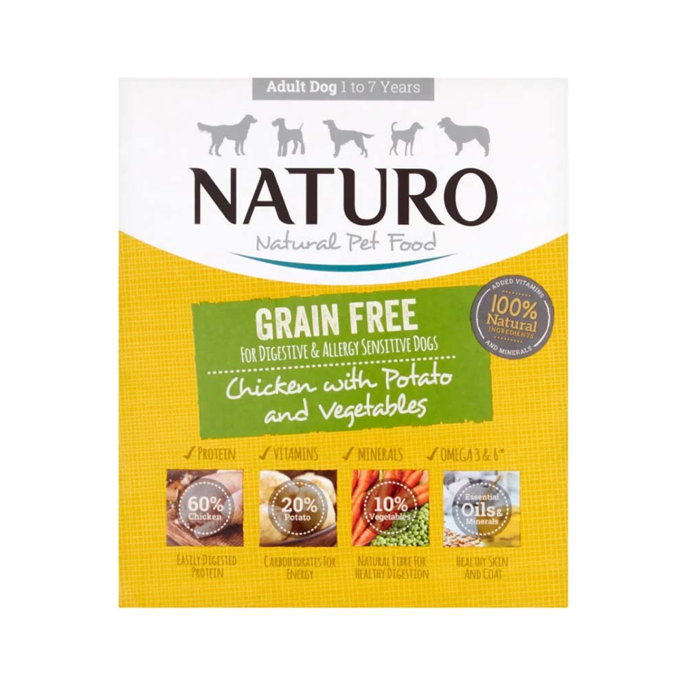 Naturo Adult Dog Grain Free Chicken & Potato with Vegetables 400g