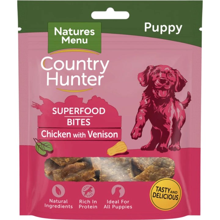 Country Hunter Superfood Bites Chicken and Venison for Puppies 70g