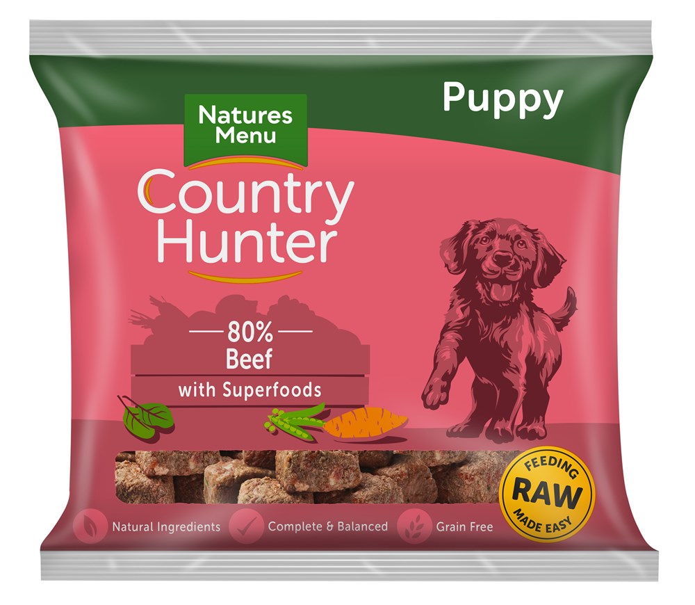 Country Hunter Puppy 80% Beef with Superfoods Nuggets 1kg