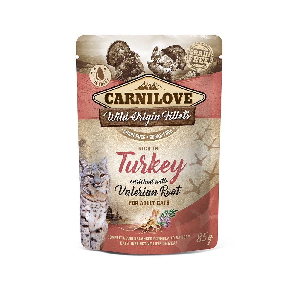 Carnilove Cat Pouch Turkey with Valerian 85g