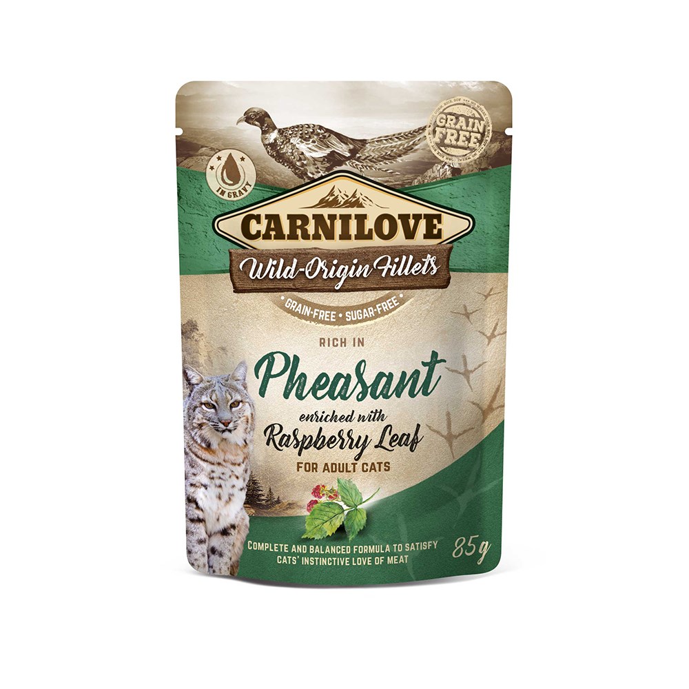 Carnilove Cat Pouch Pheasant with Raspberry Leaves 85g