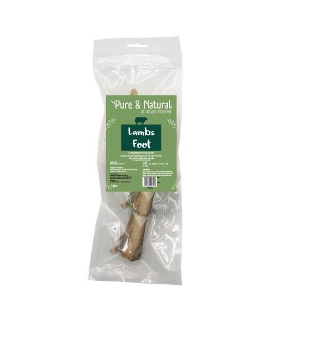 Pure & Natural Lamb Foot Natural 1 Pack