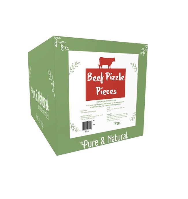 Pure & Natural Beef Pizzle Pieces 1kg Box