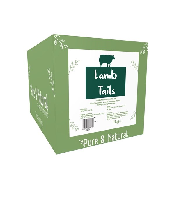 Pure & Natural Lamb Tails 1kg Box