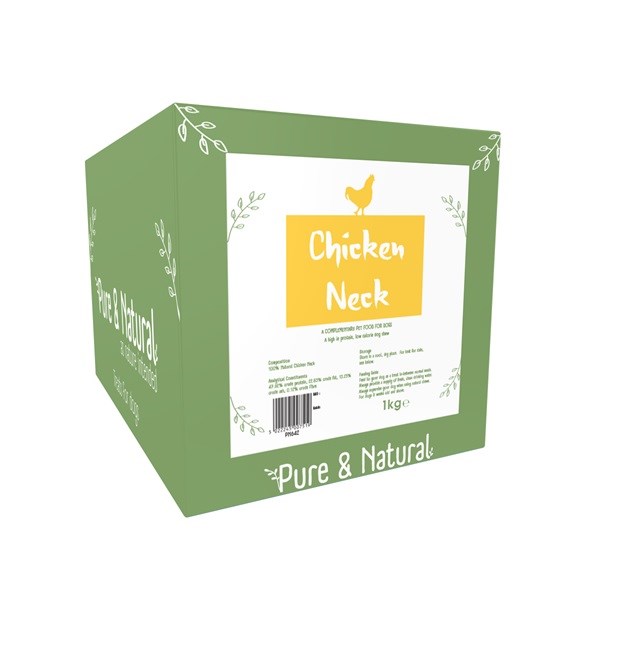Pure & Natural Chicken Neck 1KG Box
