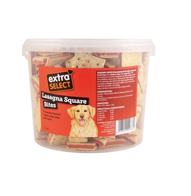 Extra Select Lasagne Squares Bucket 1ltr (450g)