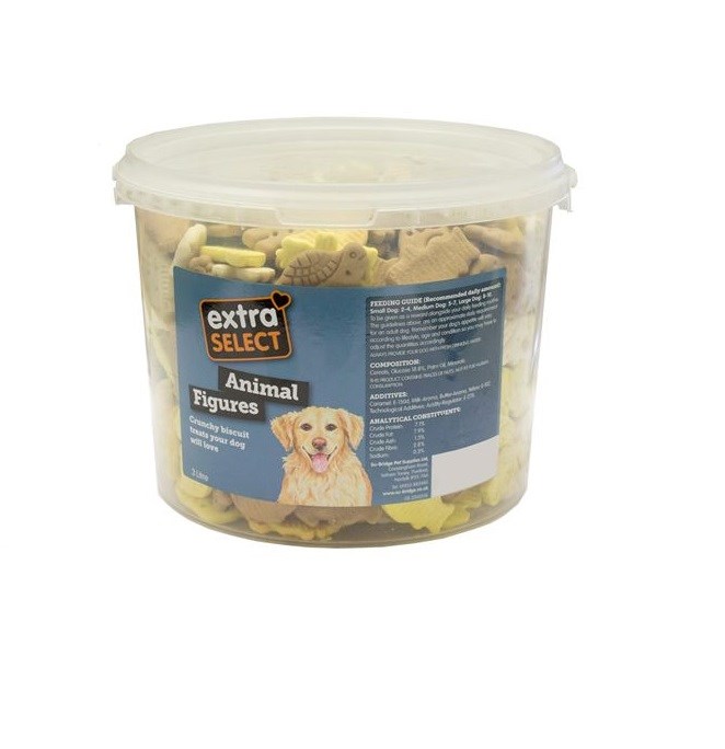 Extra Select 3 Colour Animal Figures Bucket 1ltr (440g)