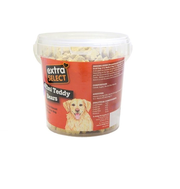 Extra Select Mini Teddy Bear Biscuits Natural 1ltr (520gm)