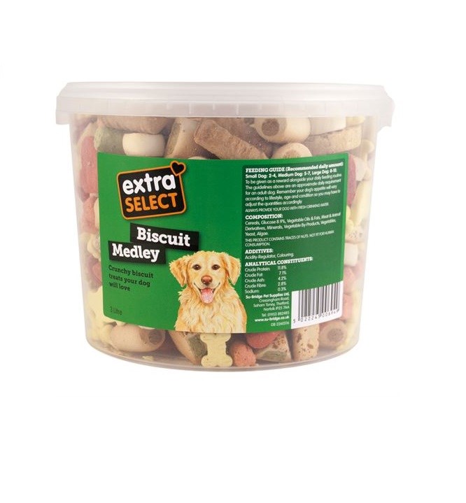 Extra Select Biscuit Medley Bucket 1ltr (520g)