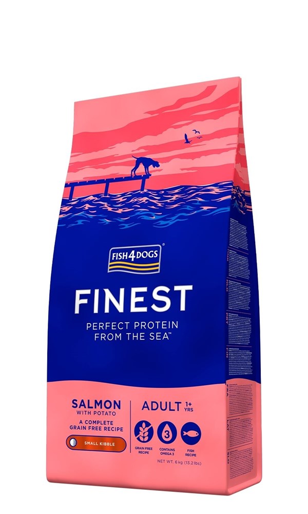 Fish4Dogs Finest Adult Salmon with Potato Small Kibble 6kg