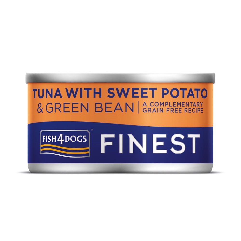 Fish 4 Dogs Finest Tuna With Sweet Potato & Green Bean 85g