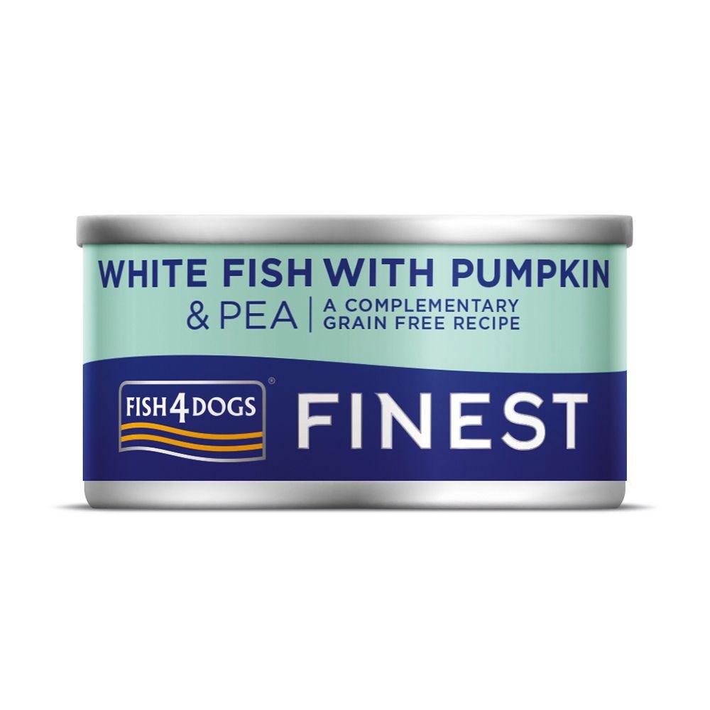 Fish 4 Dogs Finest White Fish With Pumpkin & Pea 85g