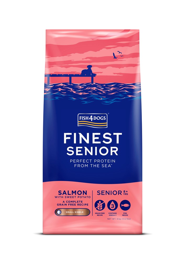 Fish4Dogs Finest Senior Salmon With Sweet Potato (Small Kibble) 6kg
