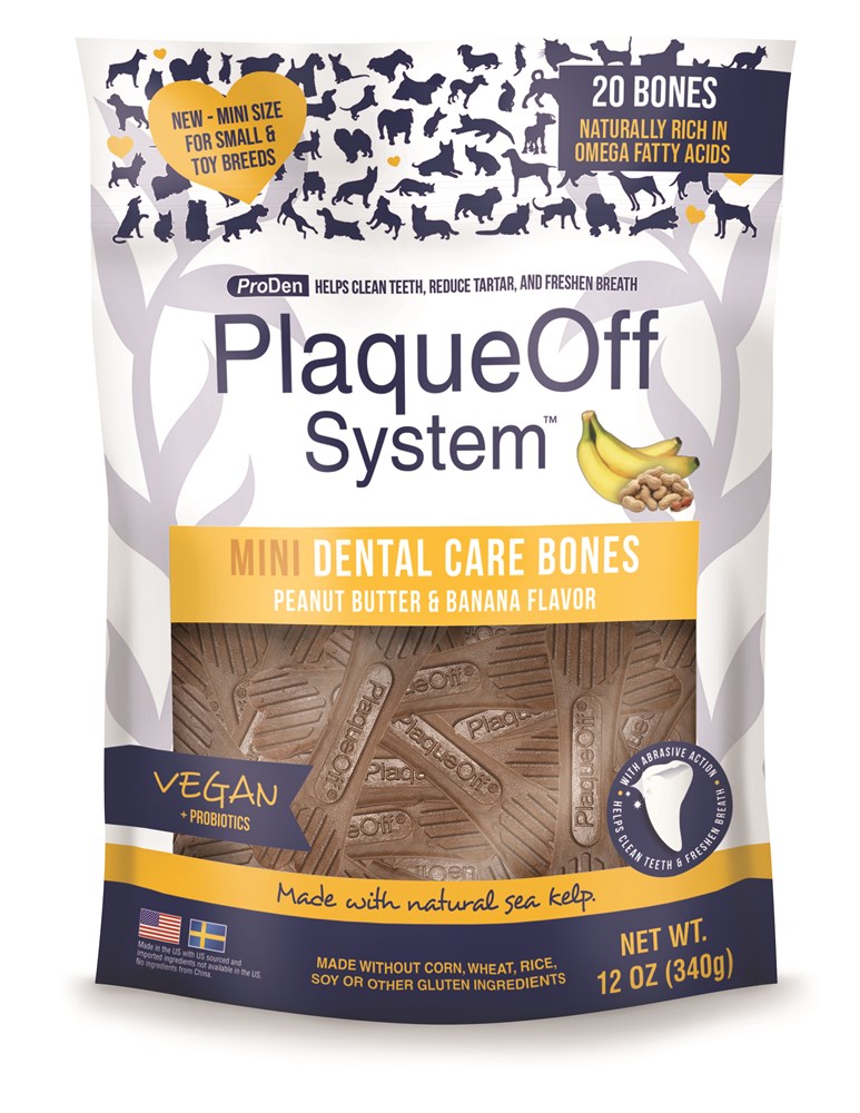 Proden PlaquOff Mini Dental Care Bones Peanut Butter & Banana 340g