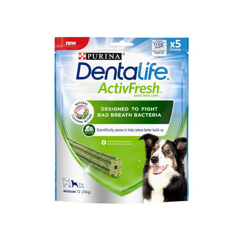 DENTALIFE ActivFresh Medium Dog Treat Dental Stick 5 Stick