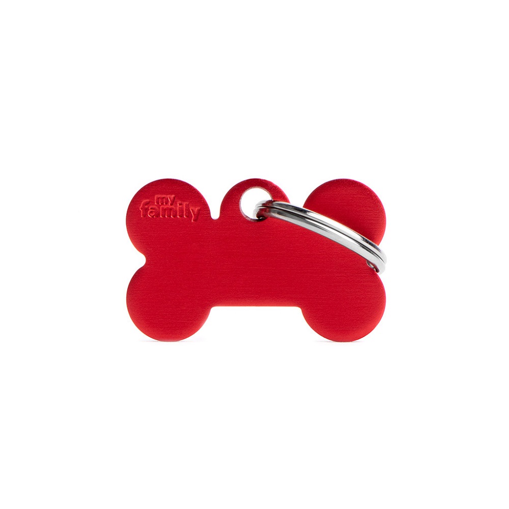 My Family Pet Tag - Red Bone Small
