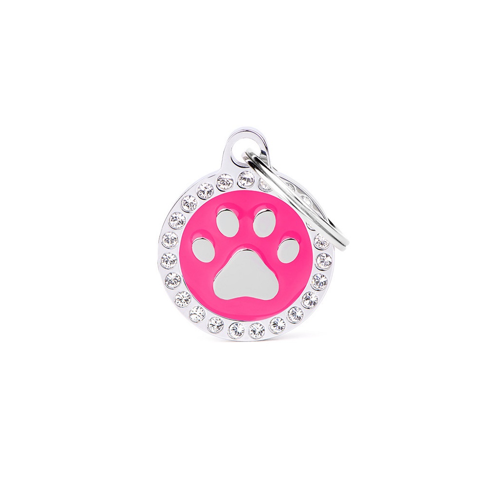 My Family Pet Tag - Pink Glam Paw
