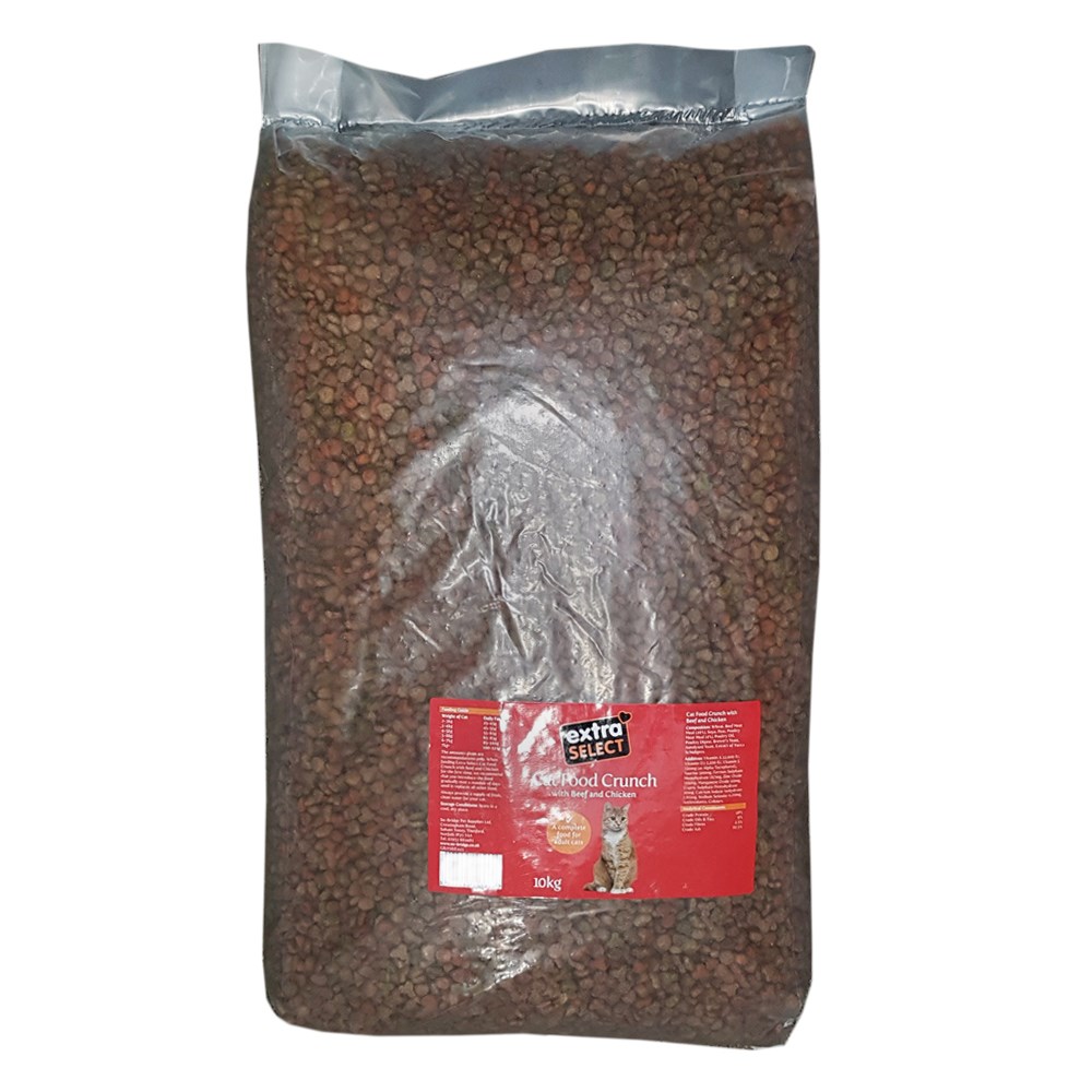 Extra Select Complete Dry cat Crunch Mix Beef, Chicken and Vegetables 10kg