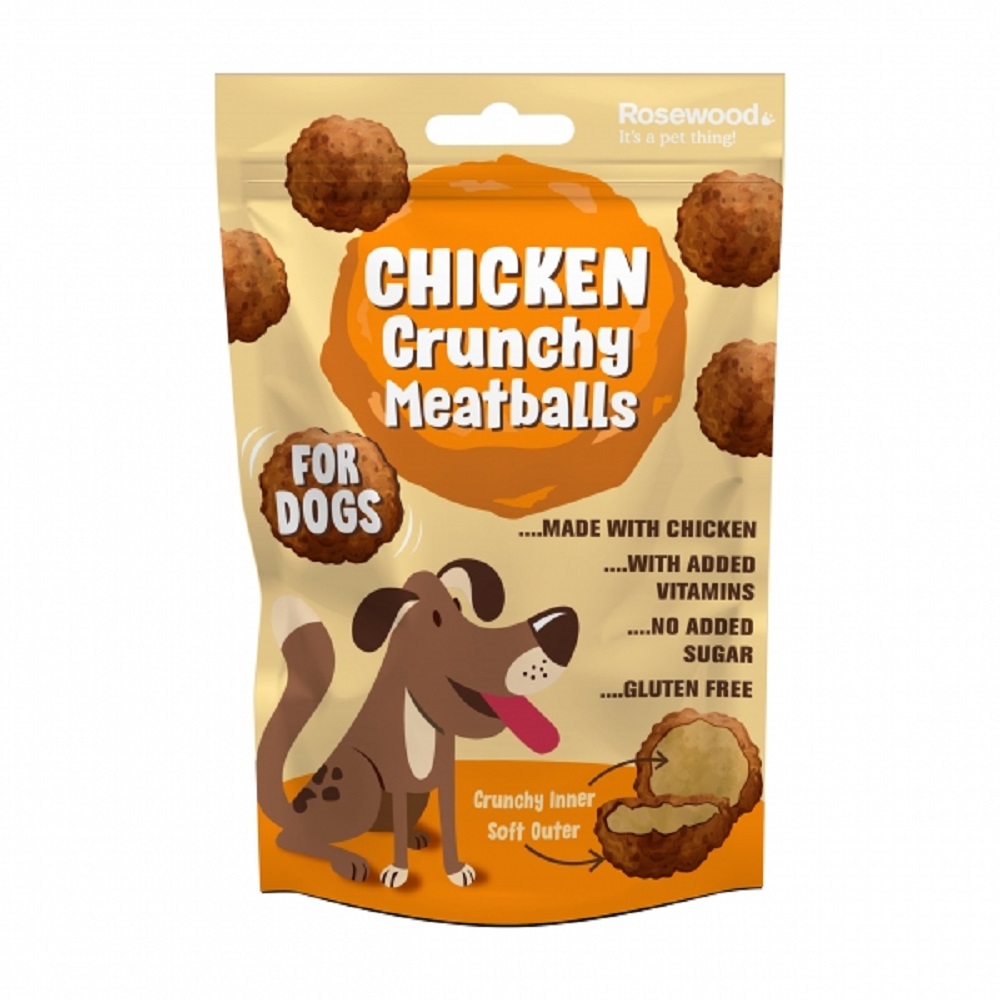 Rosewood Chicken Crunchy Meatball Dog Treats, 140g