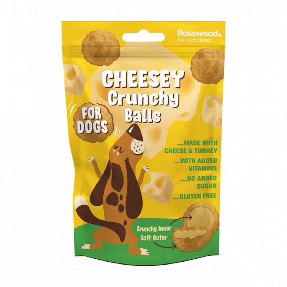 Rosewood Cheesey Crunchy Meatball Dog Treats, 140g