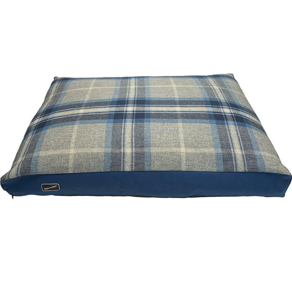 Luxury Country Check Deep Filled Mattress Bed - Small