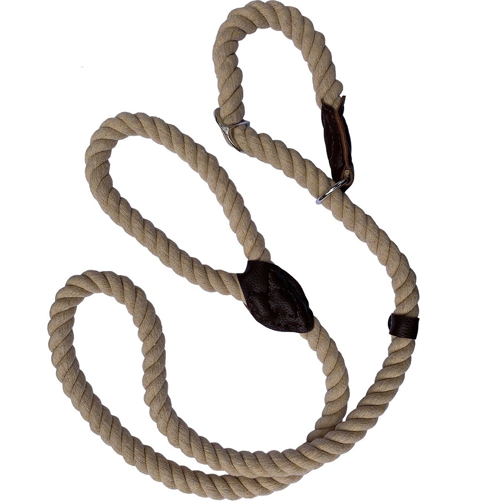 Cotton Slip Rope Lead Neutral 15mmx150cm