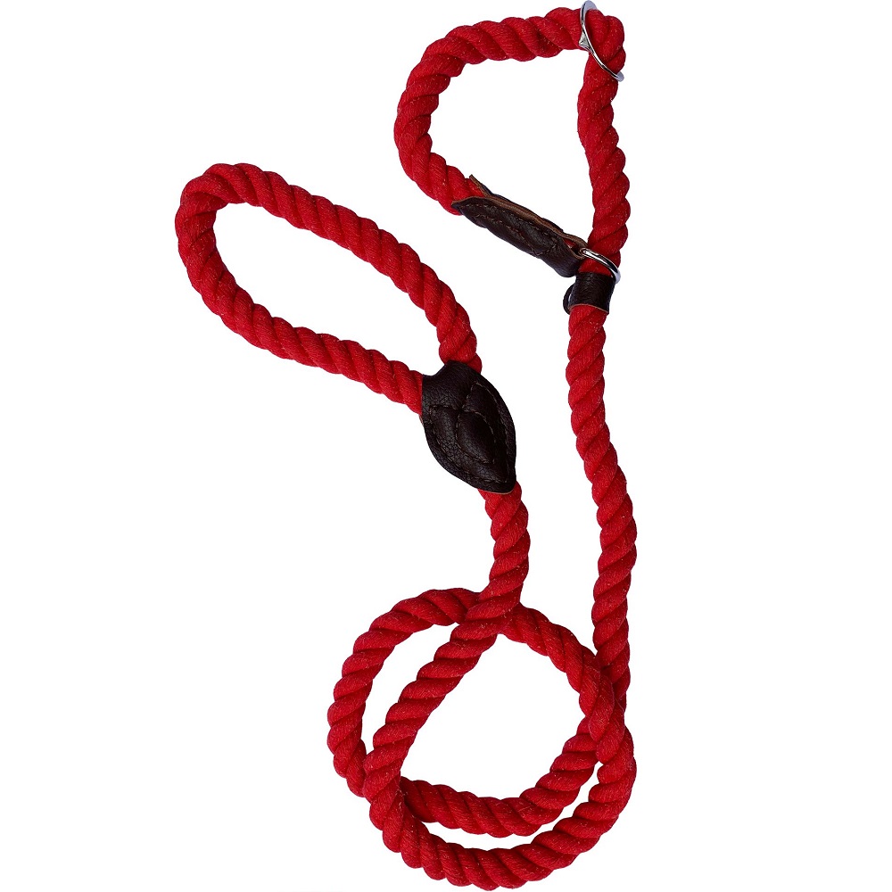 Cotton Slip Rope Lead Red - 15mmx150cm