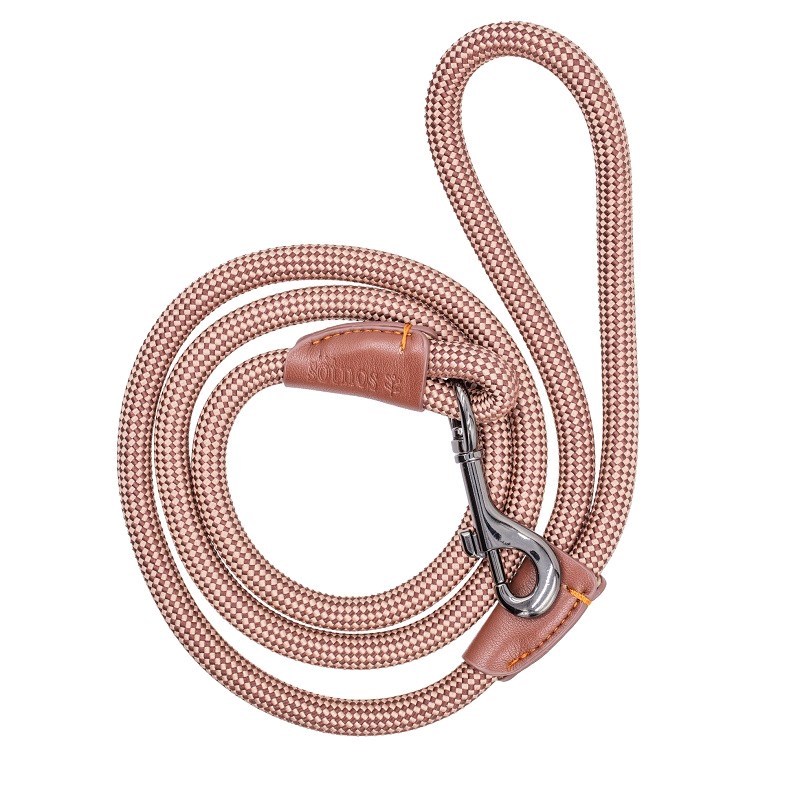Sotnos Earth Rope Lead Trigger Hook Brown - Small (8mm x 120cm)