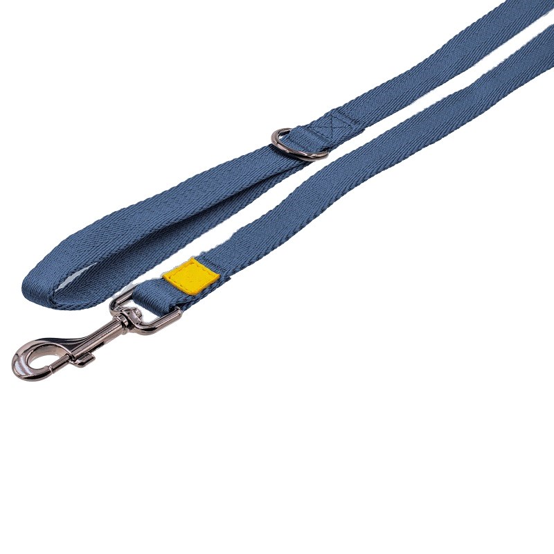 Sotnos Adjustable Flat Weave Eco Lead Navy - Medium (20mm x 120cm)