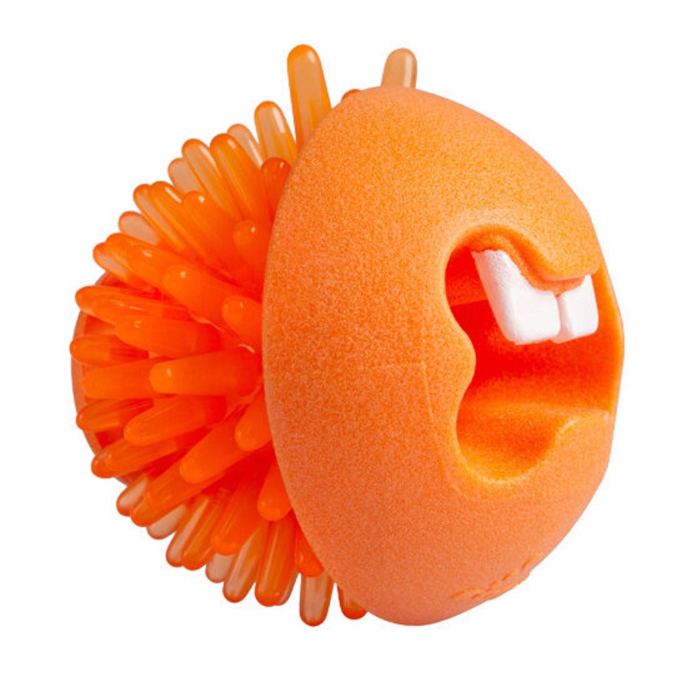 Rogz Fred Medium Treat Ball - Orange 2½" x 1