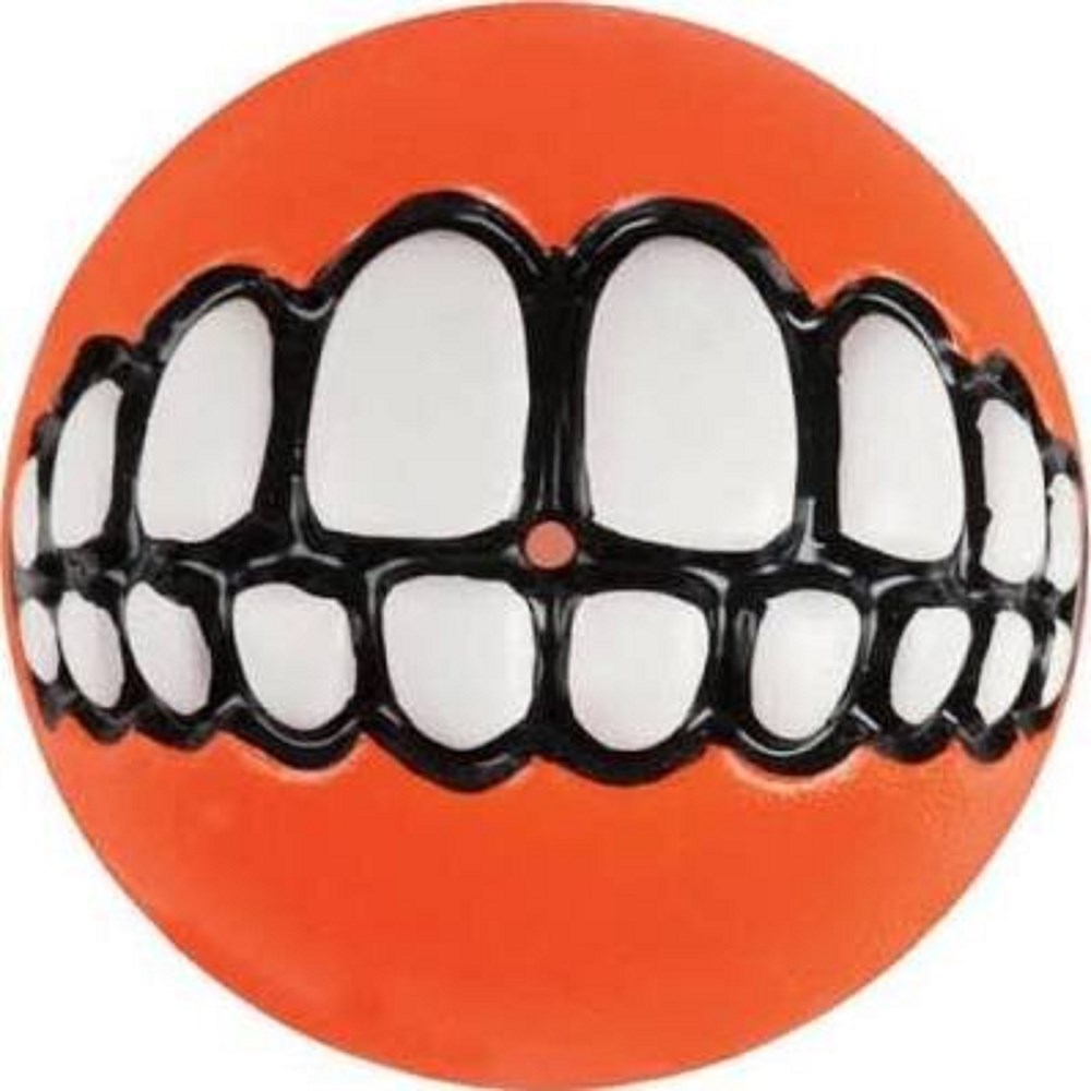 Rogz Grinz Medium Ball - Orange 2½" x 1