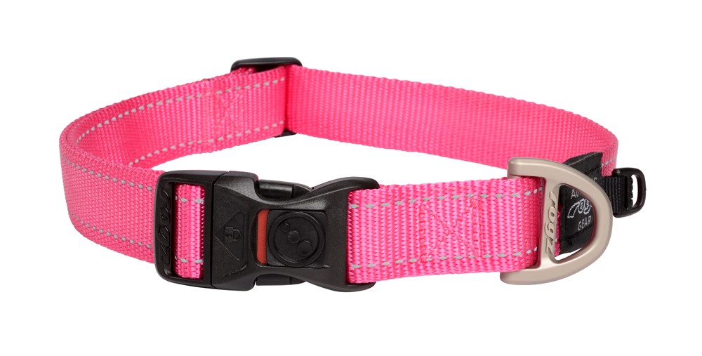 Rogz Classic Collar Pink - X-Large (43-70cm)