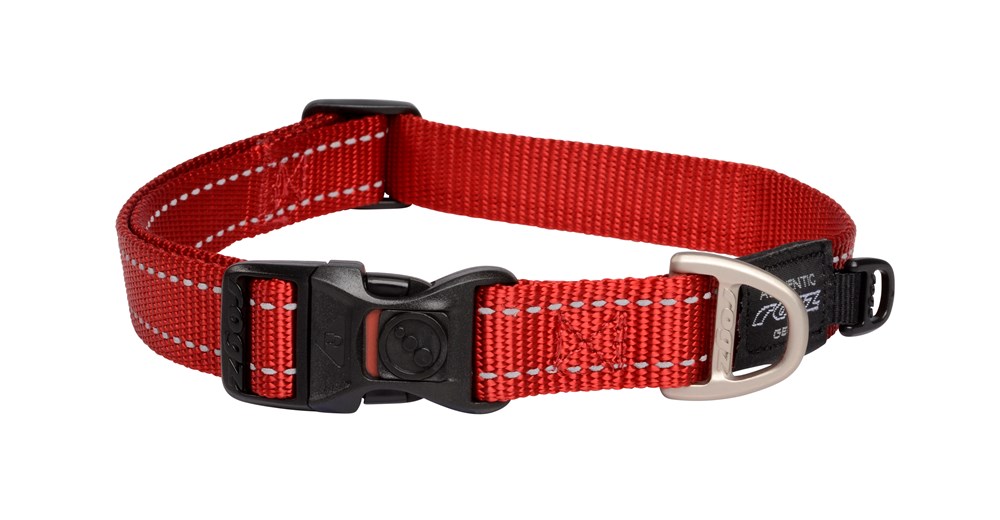 Rogz Classic Collar Red - Large (34-56cm)