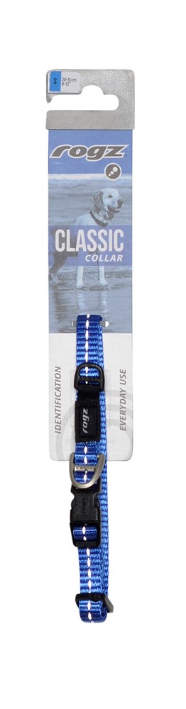 Rogz Classic Collar Blue - Small (20-31cm)