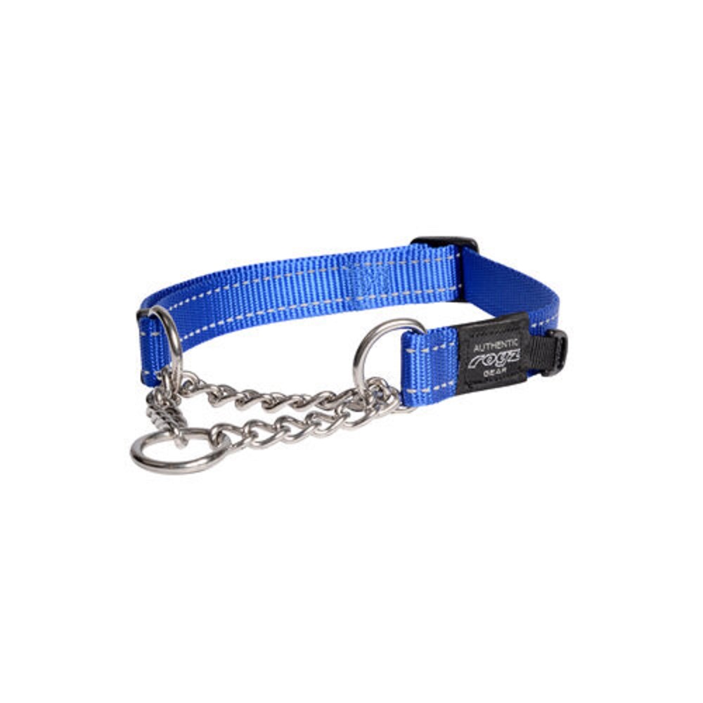 Rogz Control Chain Collar Blue - X-Large (50-70cm)