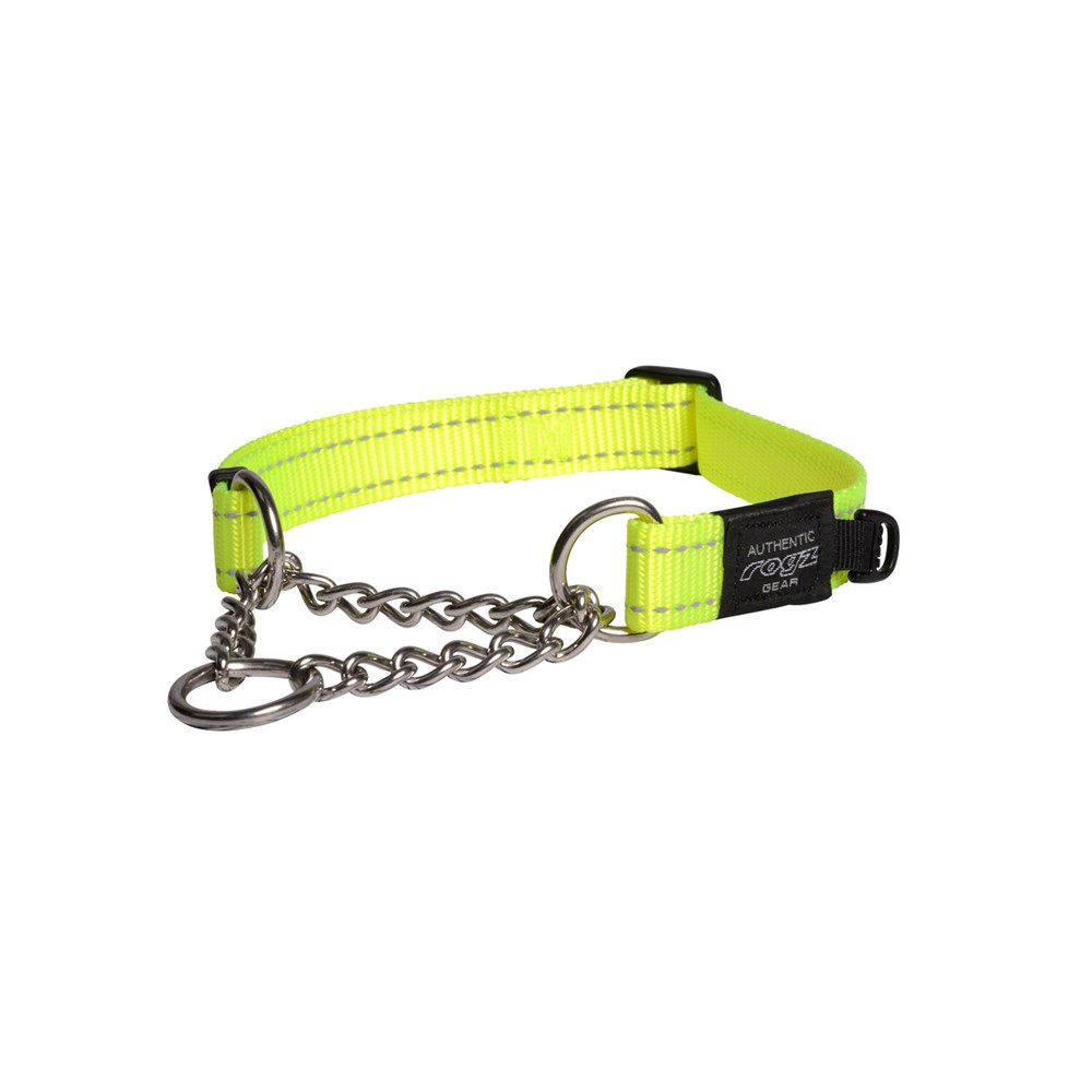 Rogz Control Chain Collar Dayglo - X-Large (50-70cm)