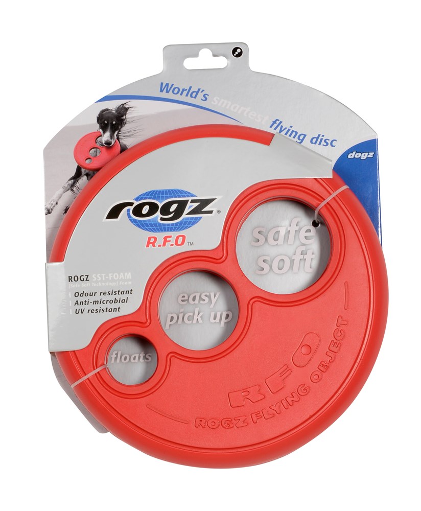 Rogz RFO Flying Object - Red 6.5"